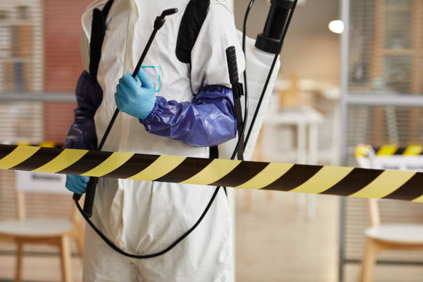 Professional Biohazard Cleanup technician working in Hickory Corners, MI